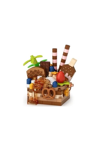 Vagonlife Loz Chocolate Cake 160 Pieces Block Toy-Mini Bag Lz-8642