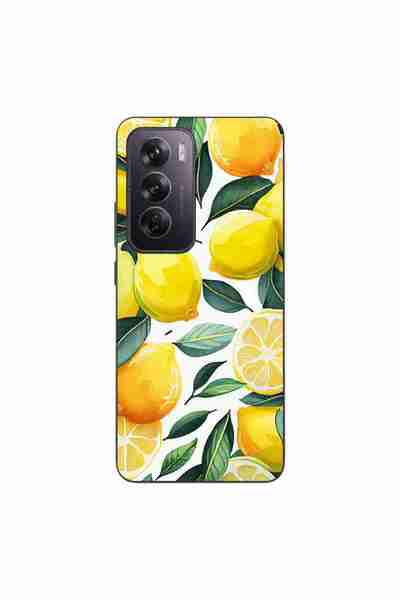 OEM Калъф, съвместим с Oppo Reno12 Pro, силиконов гел TPU, модел с десен на л...
