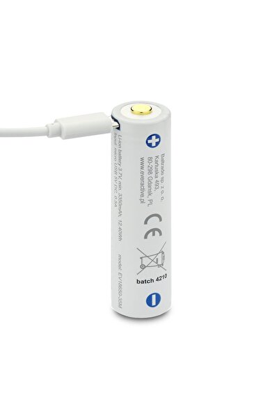 everActive Acumulator 18650 Li-Ion 3,7V 3500mAh (1 buc.) micro-USB cu protecție