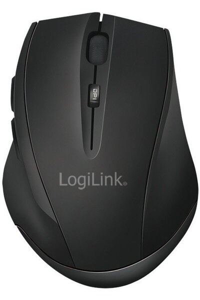 LogiLink Mouse wireless BT 5.0, ergonomic, negru