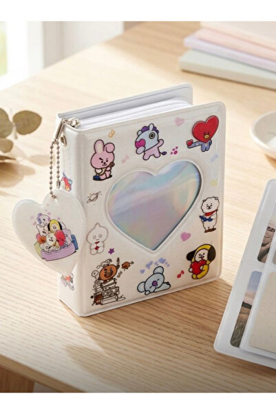 Lilaryum Bts Binder kpop PCfotokart sleve holder kawaii (2 FOTOKART ve CHARM ...