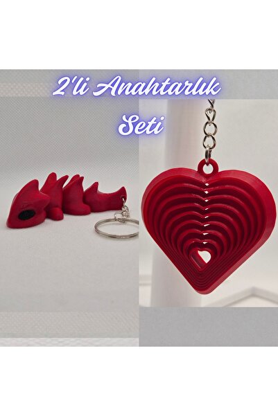 3DAtölyeMaker Fire Department Red Flexible Dragon and Fire Department Red Mov...