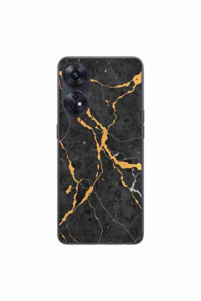 OEM Husa compatibila cu Oppo Reno8 T 4G Silicon Gel Tpu Model Noir Gold Marble