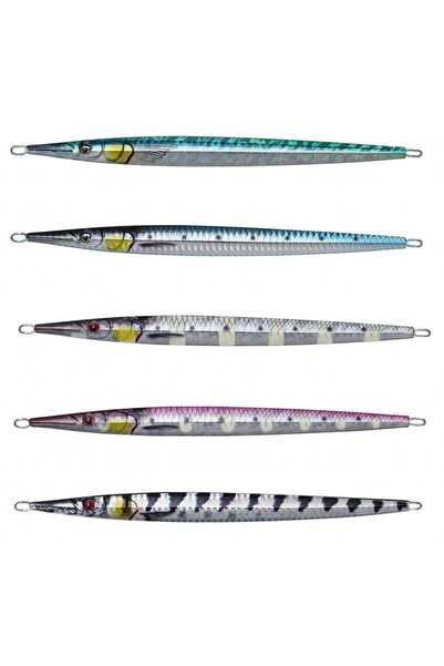 Genel Markalar 3D Needle Jig 120 gr 21,5 cm Sahte Balık Pink Flash Glow Dots