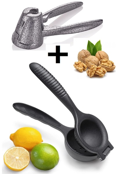 ZUZU MADE 2'li Set Büyük Boy Portakal Sıkacağı Limon Sıkacağı Narenciye Sıkac...