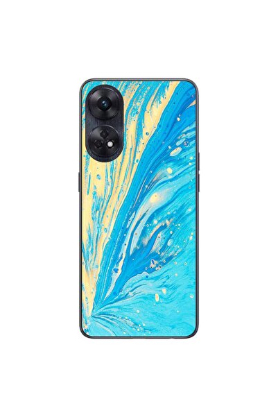 OEM Husa compatibila cu Oppo Reno8 T 4G Silicon Gel Tpu Model Aqua Bloom