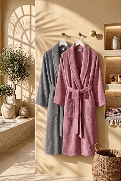 Federico Fabrizio Pair of 2 Unisex Şalyaka Family Bathrobe Set
