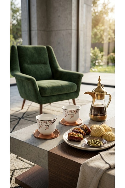 Generic Luxury Tea Cups and Coffee Cups Set with Saucers Elegant Design for H...