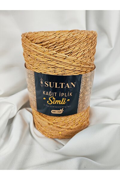 Sultan خيط ورق لامع للحياكة اليدوية 200 جرام - 240 متر. (قطعة واحدة) - اللون:...