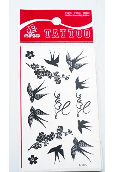 Zuum Accessories Kuş Model Küçük Boy , Minimal Geçici Dövme,Tattoo