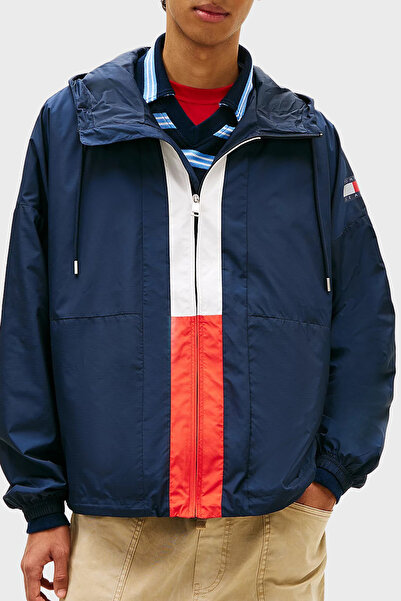 Tommy Jeans Oversize Fit Logolu Kapüşon Yaka Mont Erkek MONT DM0DM22736 C1G