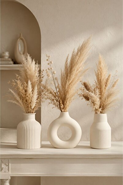 Minima Art Studio Vază în stil scandinav, minimalistă, boemă, 3 bucăți (11 cm...