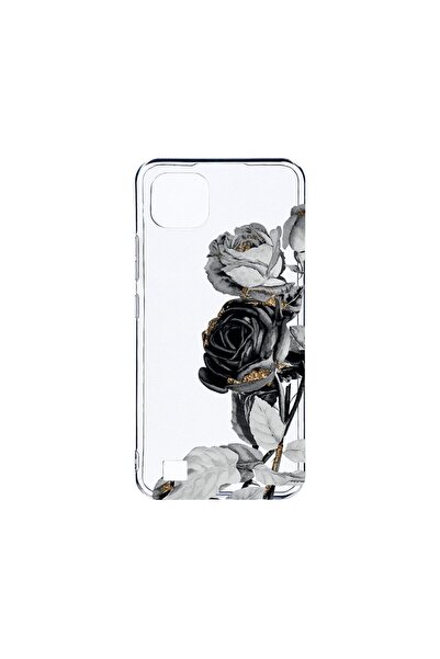 bestcase Διαφανής Θήκη Σιλικόνης 2MM, Συμβατή με Realme C20, Μαύρο Ροζ, Αντικ...