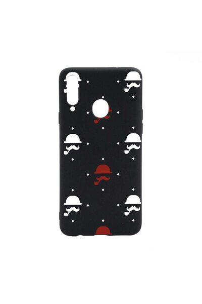 bestcase Силиконов калъф, съвместим с Huawei P20 Lite, Мустаци, устойчив на и...