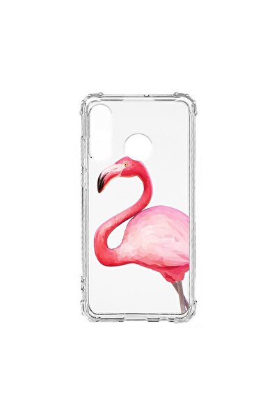 bestcase Husă Antișoc din Silicon Compatibilă cu Huawei P30 Lite, Flamingo, P...