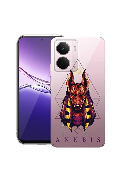 bestcase Θήκη για Realme P3 με σχέδιο Μυθολογίας Άνουβις, Διαφανής Λεπτή Σιλι...