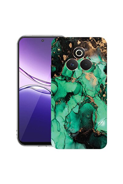 bestcase ¬Æ Husa pentru Realme P3 Pro cu Design Dark Marble, Clear Slim Silic...