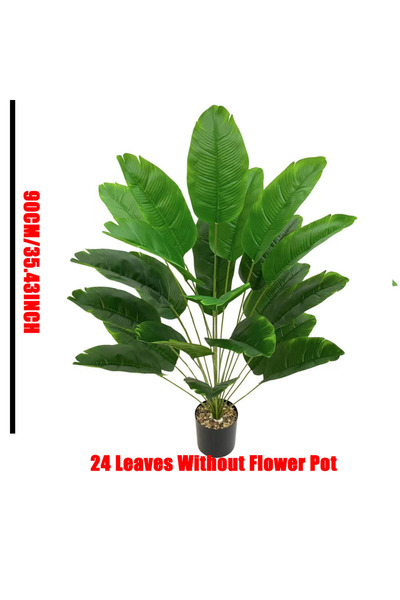 choice2 1pcs 24 Leaves-90CM 1pc 18 Leaves Artificial Plants Large Tropical Pa...