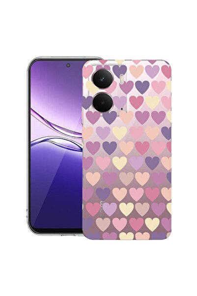 bestcase ¬Æ Husa pentru Realme P3 cu Design Hearth, Clear Slim Silicon, Antis...