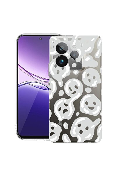 bestcase ¬Æ Husa pentru Realme GT 7 Pro cu Design Gray Acid Smiley, Clear Sli...