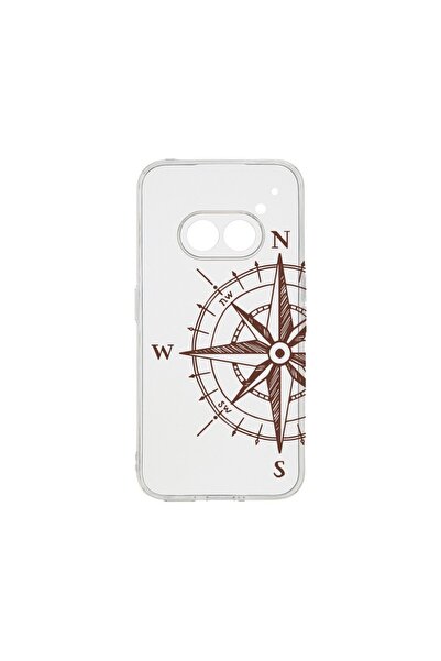 bestcase Прозрачен силиконов калъф 2ММ, съвместим с Nothing Phone 2a, Компас,...