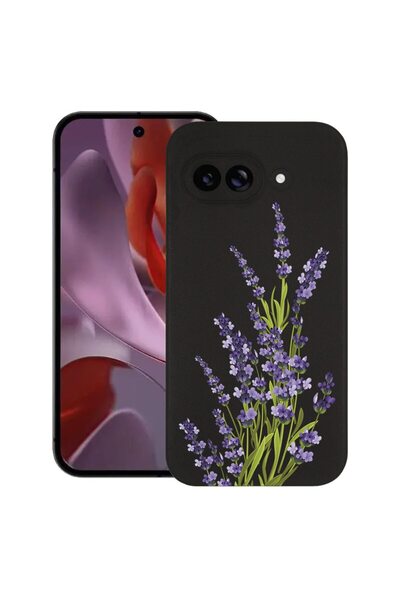 bestcase Ултра тънък TPU калъф, съвместим с Google Pixel 9a, Флорален - Пресо...