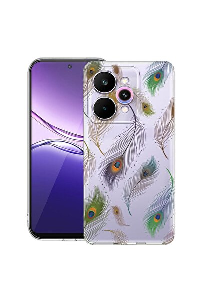 bestcase ¬Æ Husa Clear Slim Silicon Compatibila cu Realme 15 / 15 Pro, Flower...