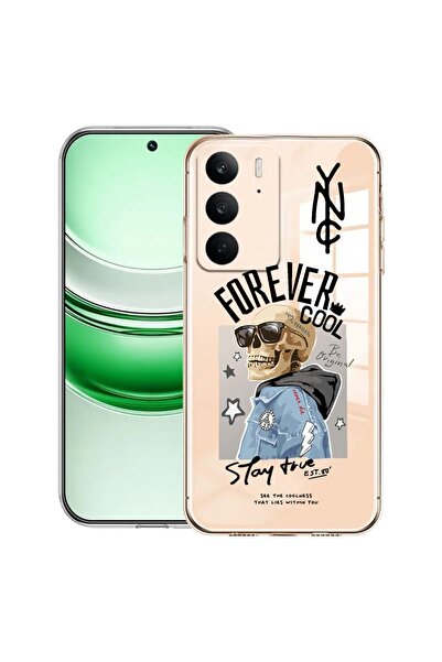 bestcase Husă transparentă din silicon pentru Realme C71, Forever Cool Skelet...