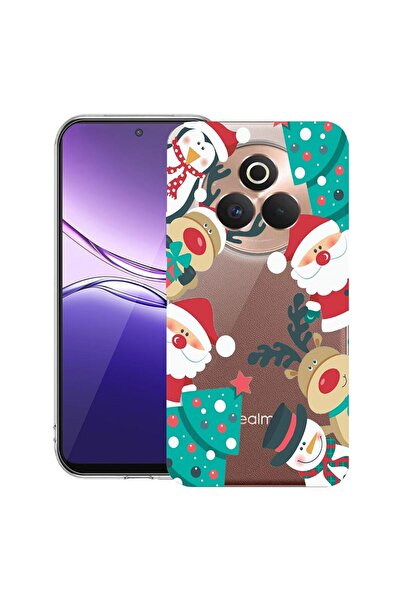 bestcase ¬Æ Husa pentru Realme P3 Pro cu Design Xmas, Clear Slim Silicon, Ant...