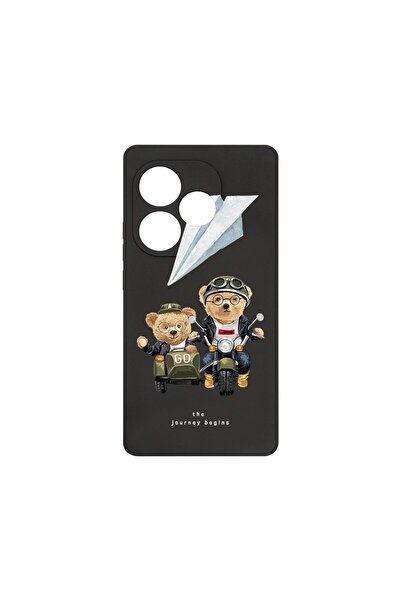 bestcase Husă Premium din Silicon, Compatibilă cu Realme GT 6, Teddy On The R...