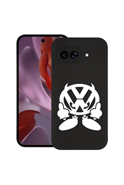 bestcase Калъф за Google Pixel 9a, VW Devil, Тънък силиконов 0.8ММ, Удароусто...