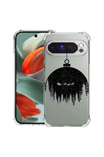 bestcase ¬Æ Husa pentru Google Pixel 9 Pro XL, Anti Shock 1.5MM, Xmas Globe, ...