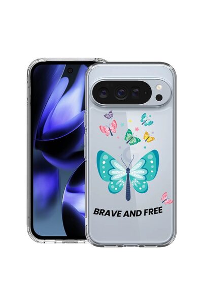bestcase Θήκη για Google Pixel 10 / Pixel 10 Pro με σχέδιο πεταλούδες, Διαφαν...
