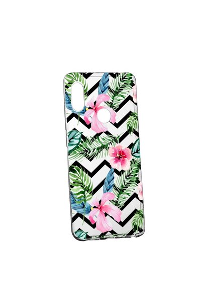 bestcase Husa Silicon, Transparent, Slim, Tropical, Huawei P20 Lite