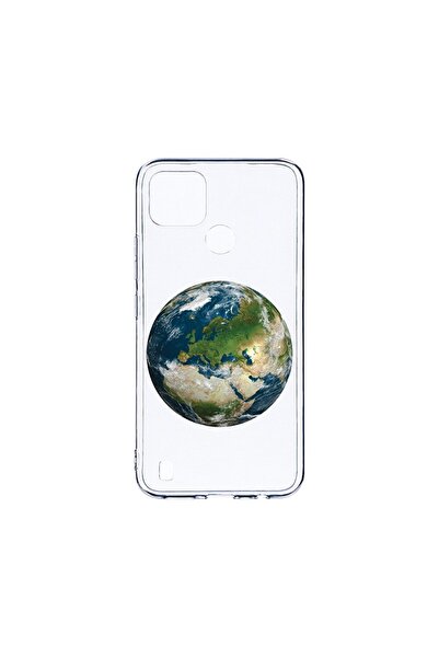 bestcase Husa BestCase¬Æ Clear Silicon 2MM, Compatibila Cu Realme C21Y, Earth...