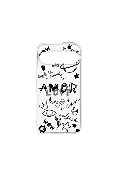 bestcase ¬Æ Clear Silicone Case 2MM, Compatible with Google Pixel 9, Goth Lov...