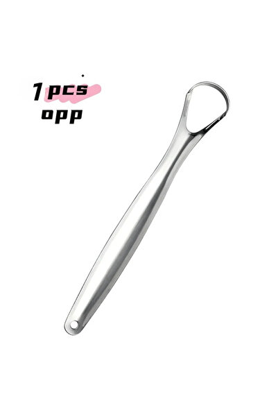 choice2 1PCS OPP Tongue Coating Cleaning Stainless Steel Tongue Scraper Halit...