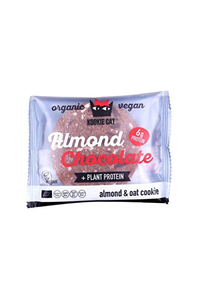 Kookie Cat Biscuiți Bio cu Migdale și Ciocolată, Proteine Vegetale, Fără Glut...