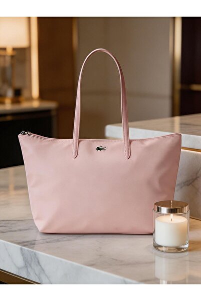 Lacoste Kids Women's Capacity Zipper Handbag Single Shoulder Bag Tote Bag Lar...