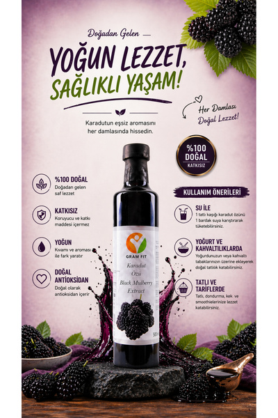 Gram Fit Karadut Sirkesi