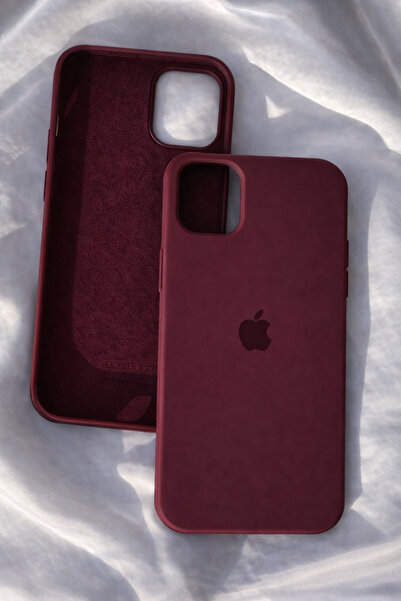 lirius.co İphone 11 ile uyumlu slikon lansman telefon kılıfı - Bordo