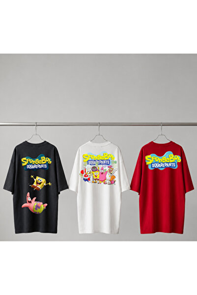 Grafftee Clothing Σετ 3 τεμαχίων με σχέδιο Σφουγγαράκης Μπομπ, Unisex, Ειδικο...