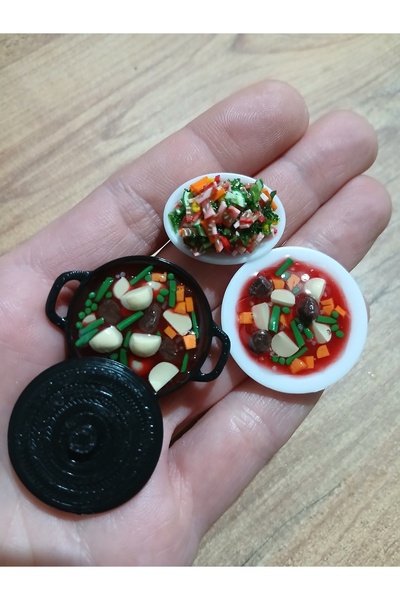 cankids El yapımı minyatür yemek set