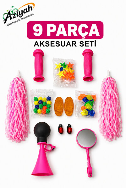 Aziyah Bisiklet Süsü Bisiklet Kornası Püskül, Elcik, Boncuk, Reflektör, Ayna ...