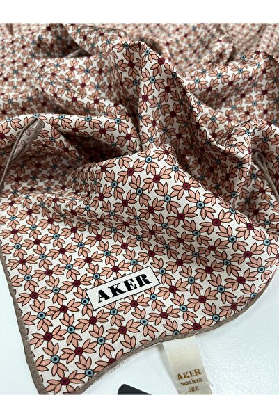 Aker Silk Scarf - Spring-Summer 2026 - 9121701-331 - Sura - Crisp Floral Pattern