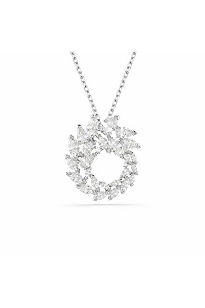 Swarovski Mesmera Kolye, Markiz kesim, Beyaz, Rodyum kaplama