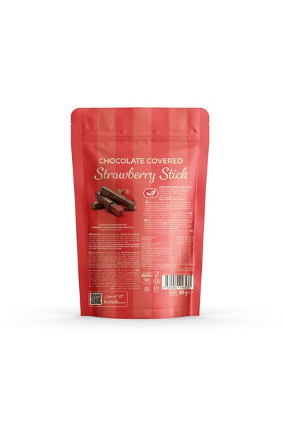 KONAK Sütlü Çikolata Kaplı Çilek Çubuğu 80 GR