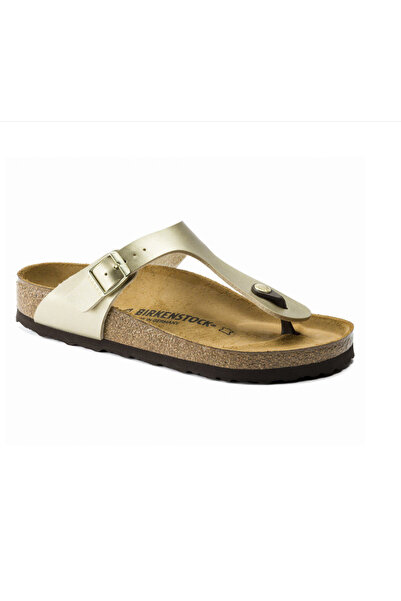 Birkenstock Gizeh Bf Gold Gold Flip Flops for Women
