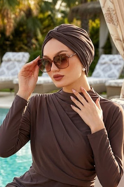 Ritagarcia Women's Ready-To-Wear Knotted Cap, Daily and Sea Pool Cap