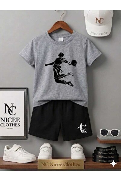 NC Nicee Clothes TRIUNȚĂ ȘI PANTALONI SCURȚI DE VARĂ PENTRU COPII UNISEX (IMP...